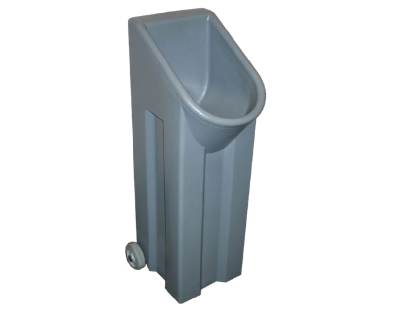 The PolyCan Portable Urinal, angled front view