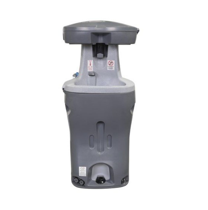 The Bravo Standard portable sink viewed from the front